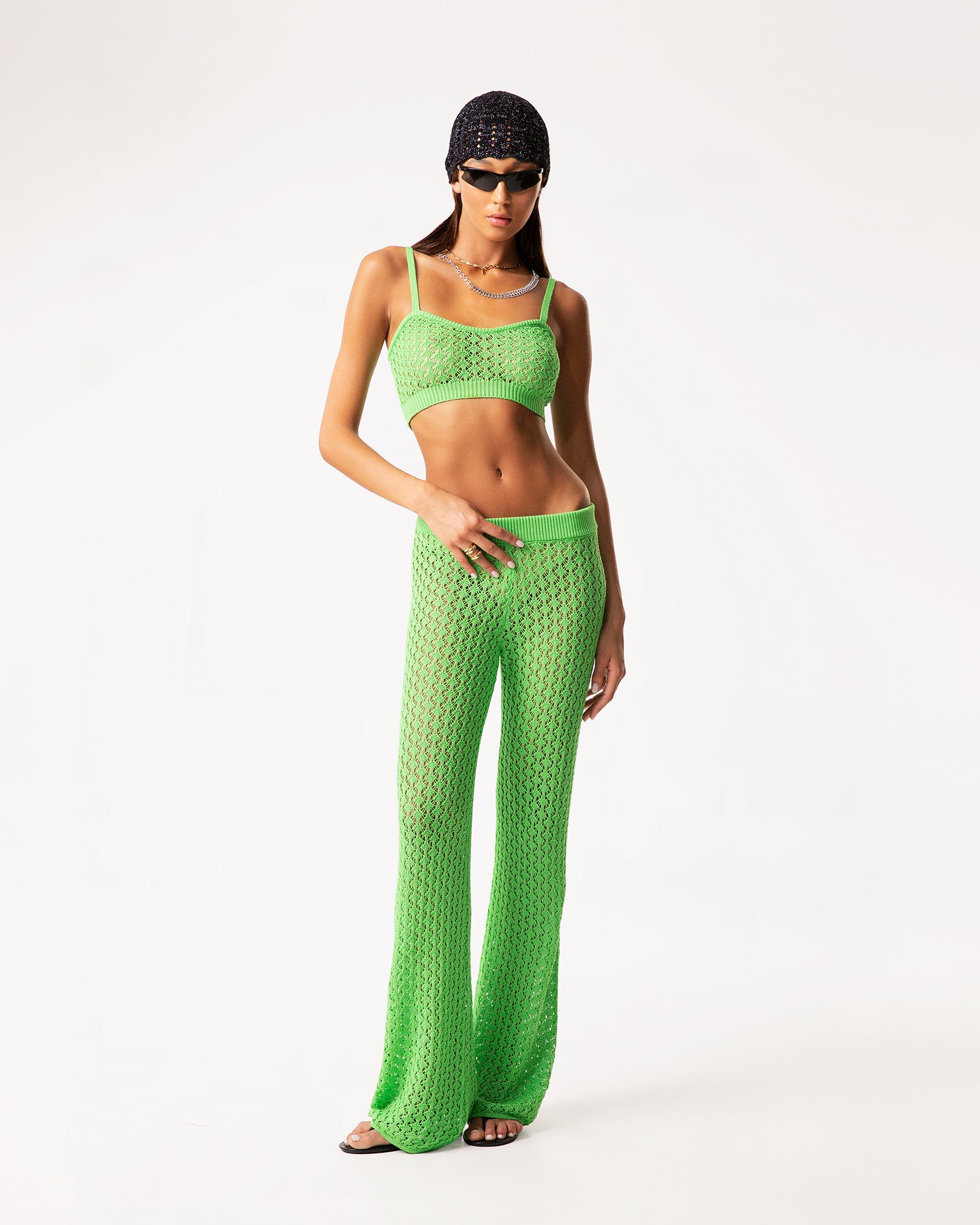 Pantalone rete verde