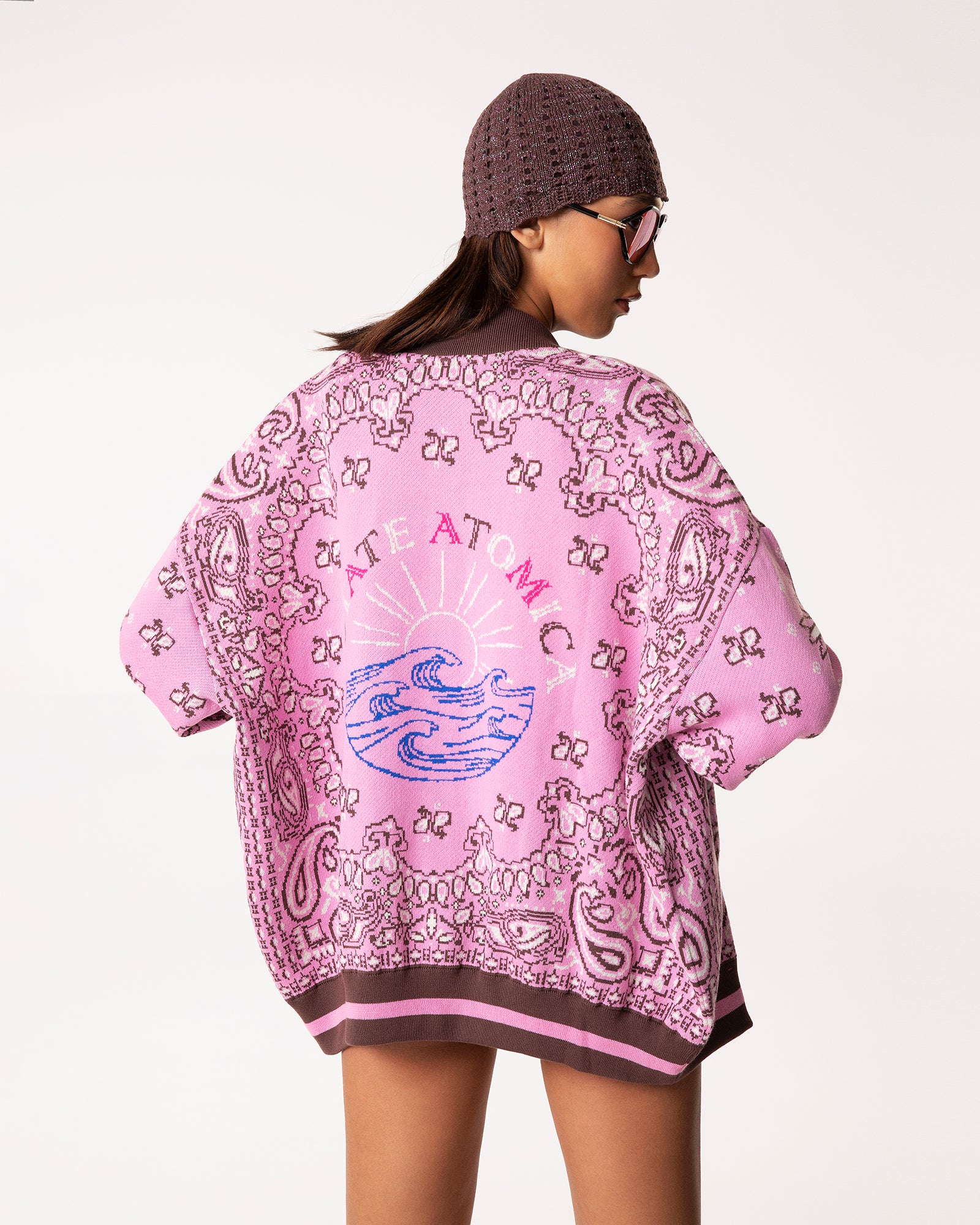 Bomber bandana rosa moro