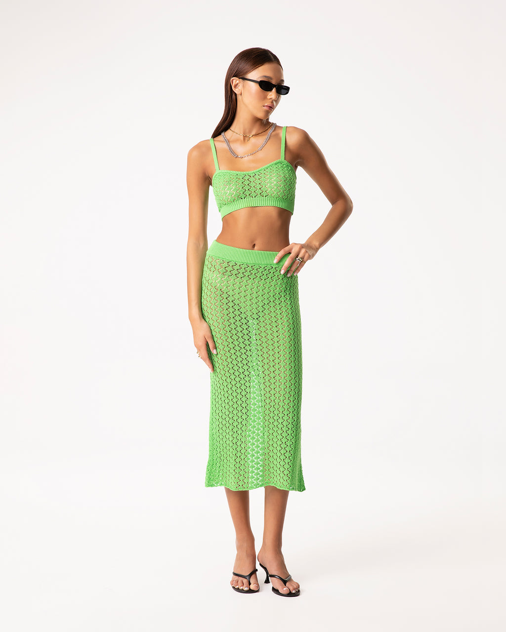 Skirt rete verde