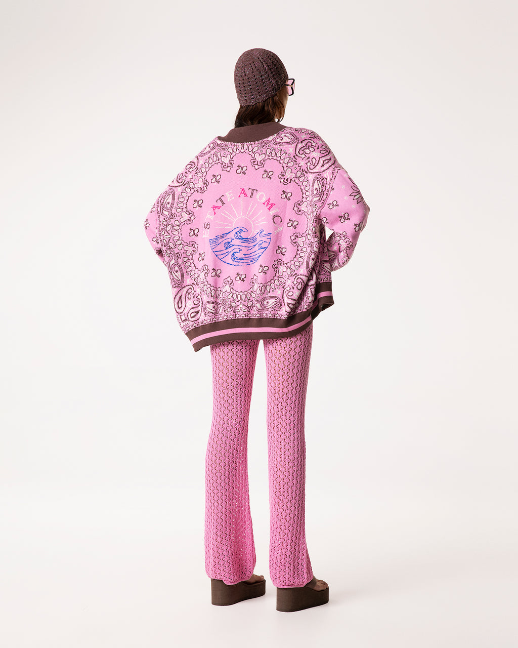 Bomber bandana rosa moro