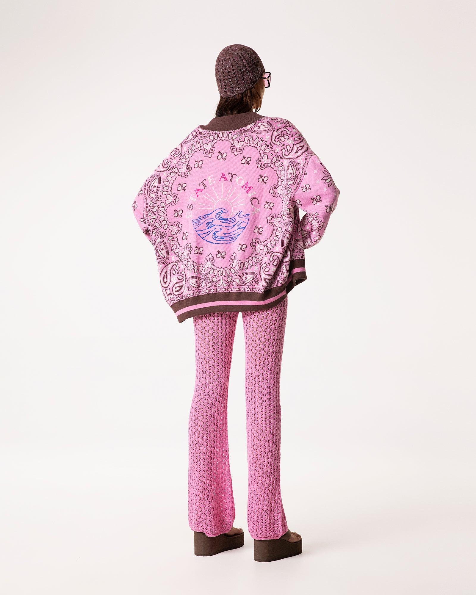 Bomber bandana rosa moro